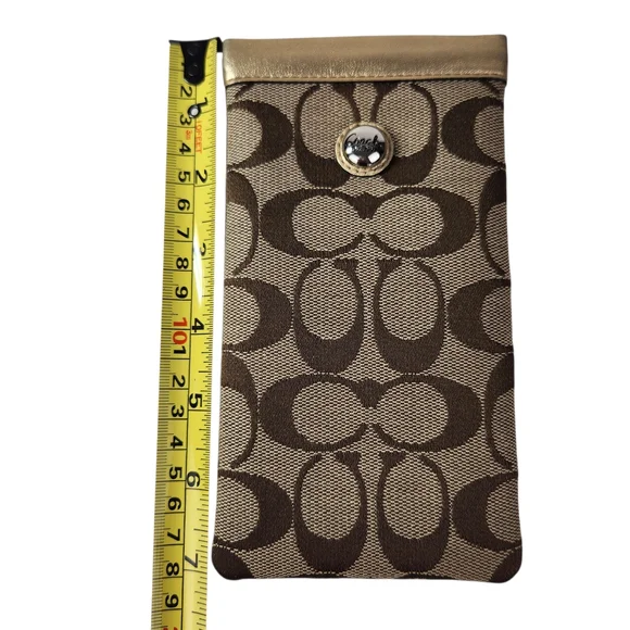 Coach Signature "C" Monogram Soft Slip-In Pouch Eyeglasses Sunglasses - Picture 7 of 7